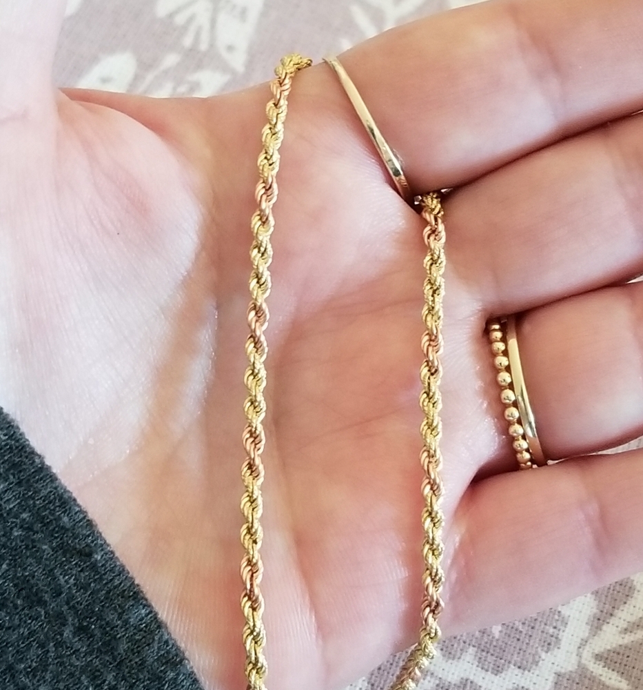 14K Gold Rope Chain - Picture 3 of 15